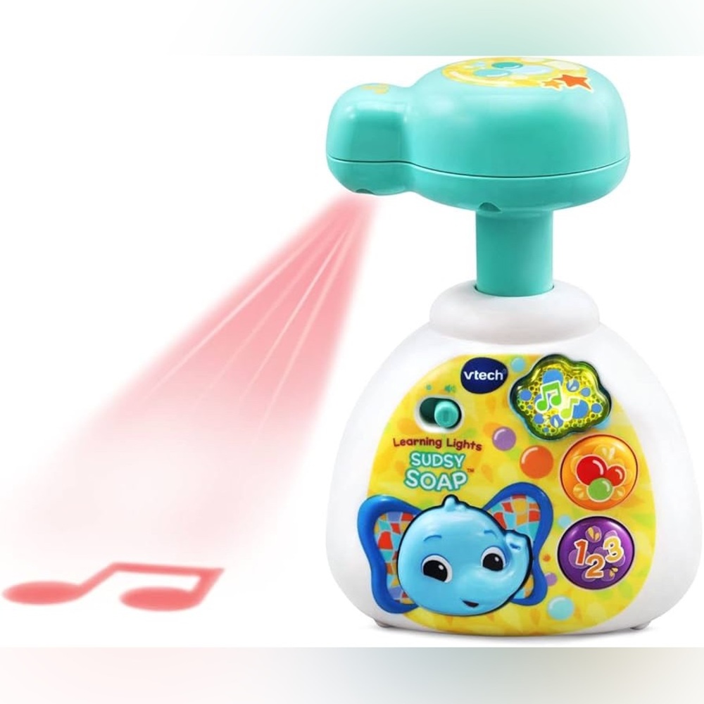 Learning Lights Sudsy Soap Toy - Teal and White